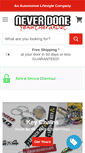 Mobile Screenshot of neverdoneusa.com